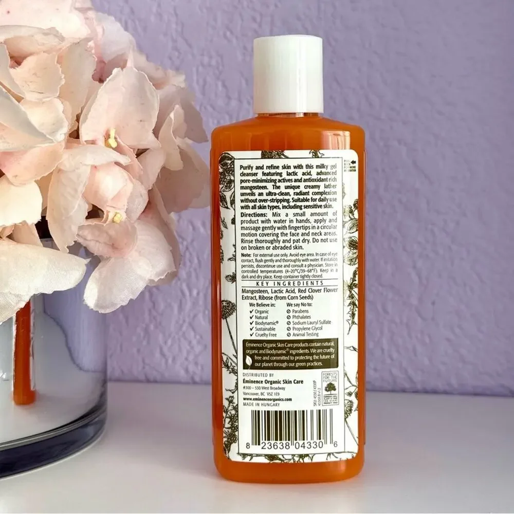 New! EMINENCE Organics Mangosteen Daily Resurfacing Cleanser, 125ml/4.2oz